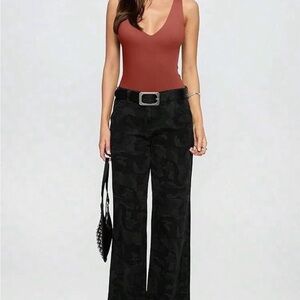 ReoRia Rust Bodysuit for Women